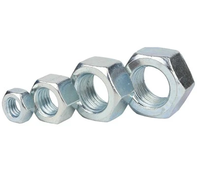 DIN 934 Kacang Hex Kelas 8, Kelas 10, Galvanized & Stainless Steel